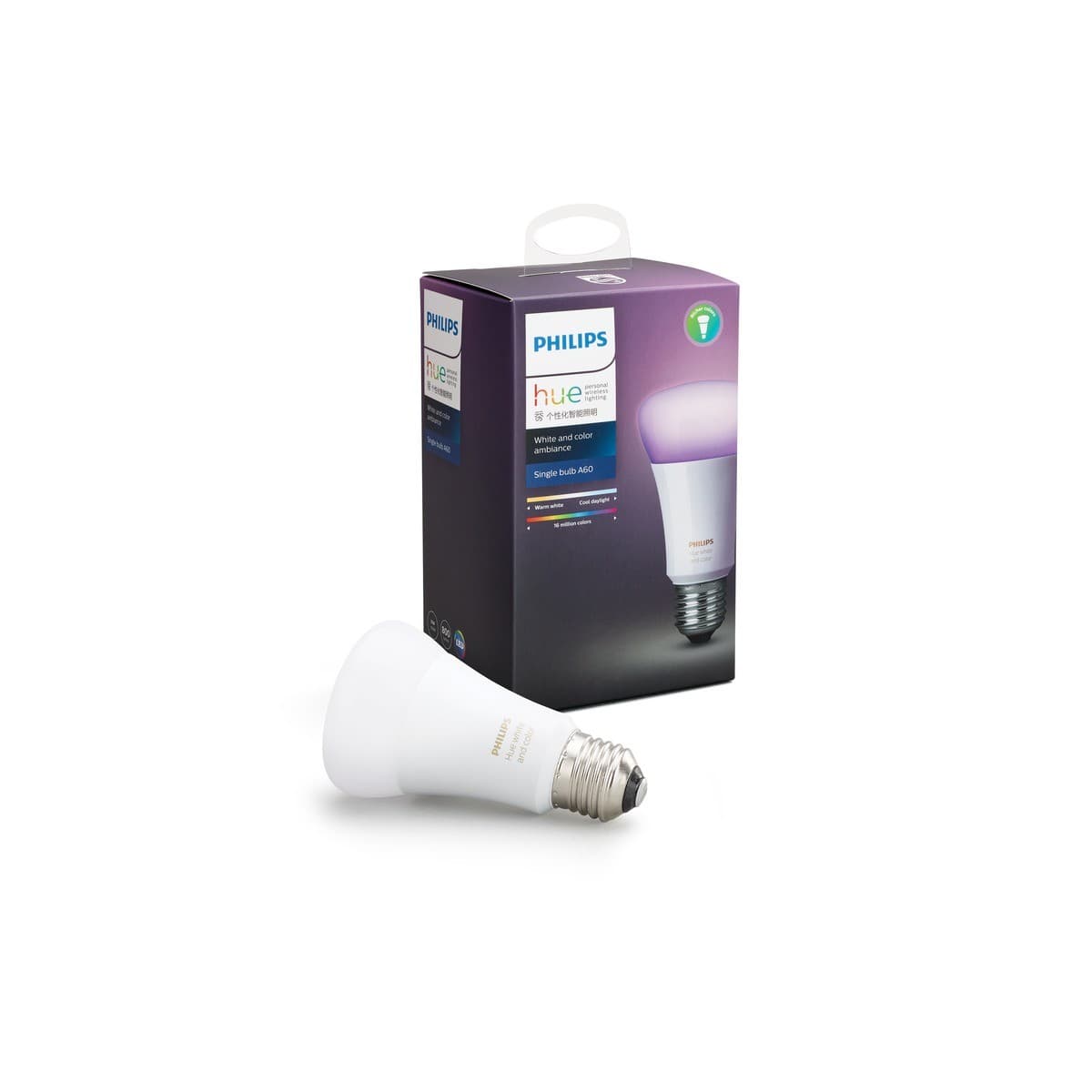 Philips Hue 10W ES RGB + White Dimmable Globe