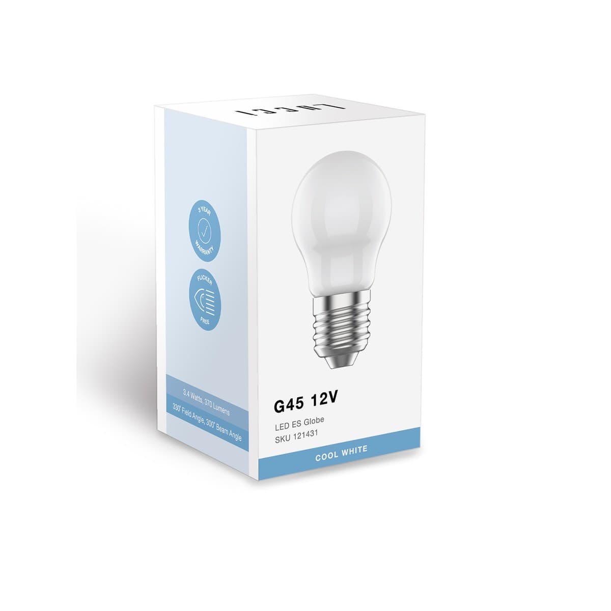 Lucci 3.4W ES G45 12V Globe in Cool White-img-2