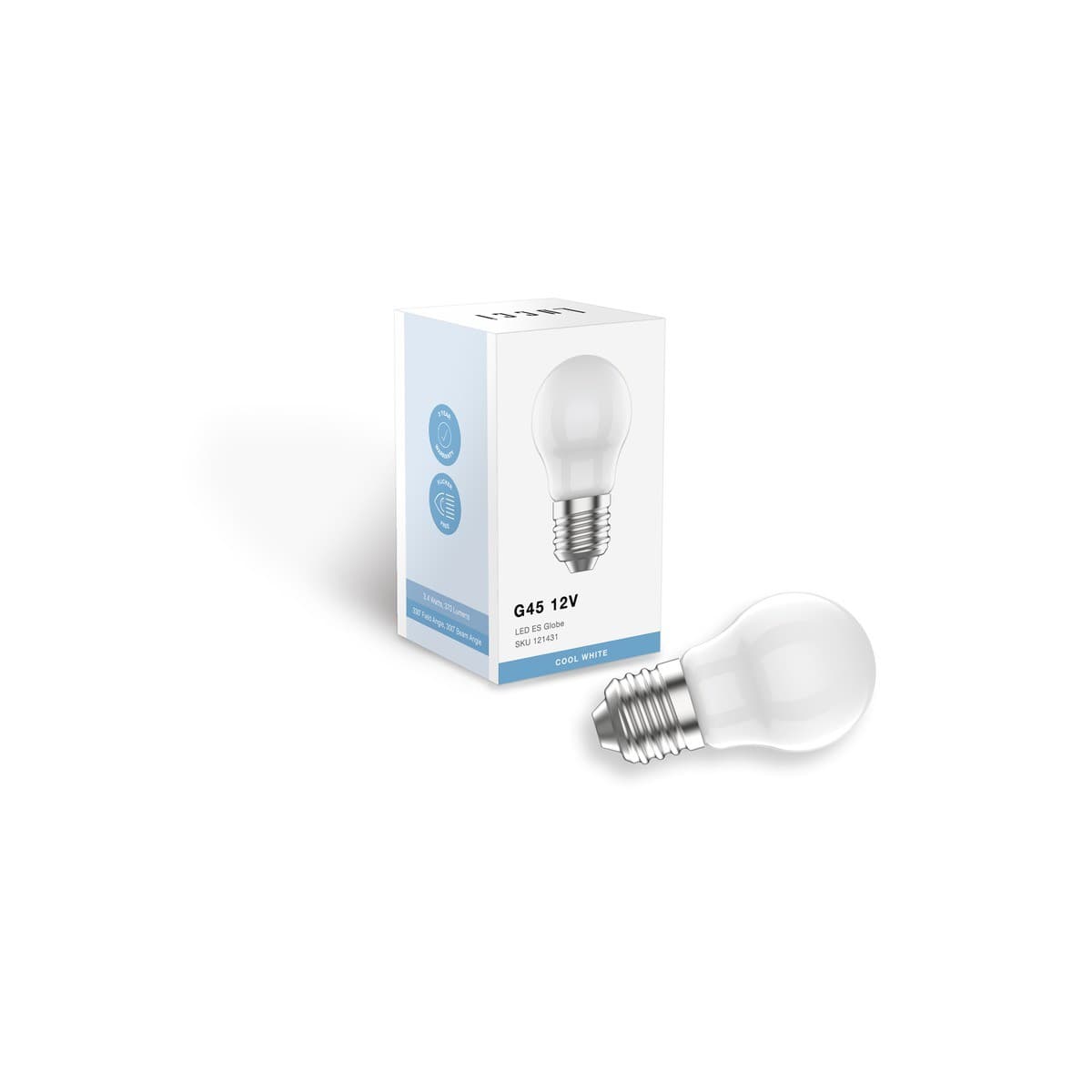 Lucci 3.4W ES G45 12V Globe in Cool White-img-3