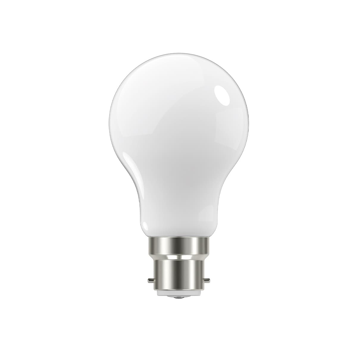 GE 7.5W Glass Opal BC LED GLS Globe in Warm White