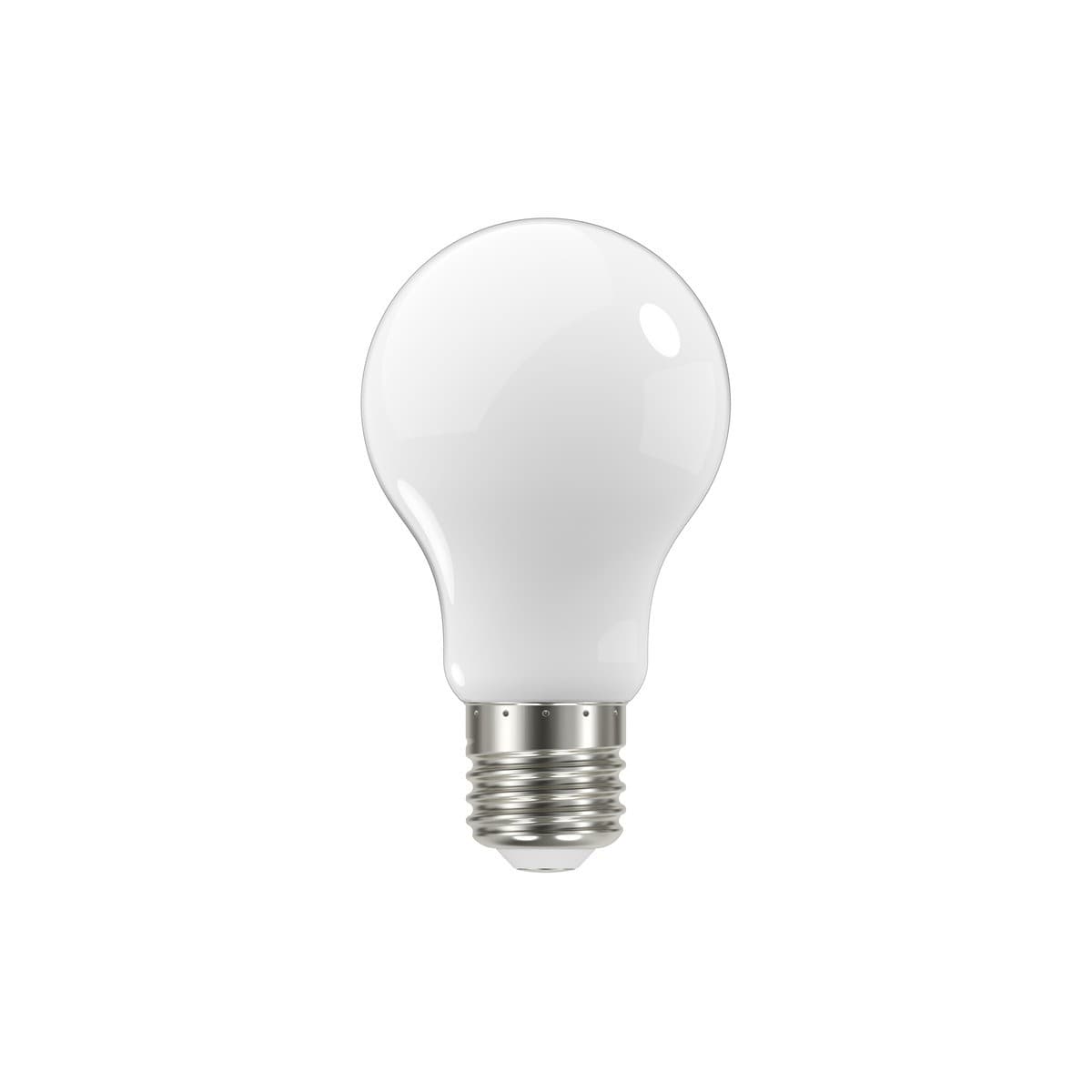 GE 7.6W Glass Opal Dimmable LED GLS ES Globe in Cool White