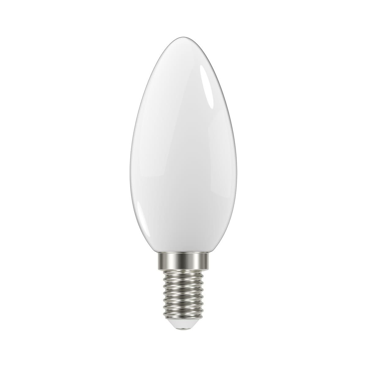 GE 4.7W LED Opal SES Candle Cool White Globe
