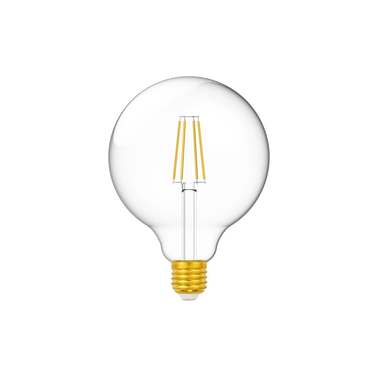 GE 7.5W Heritage Dimmable LED G125 ES Globe in Warm White