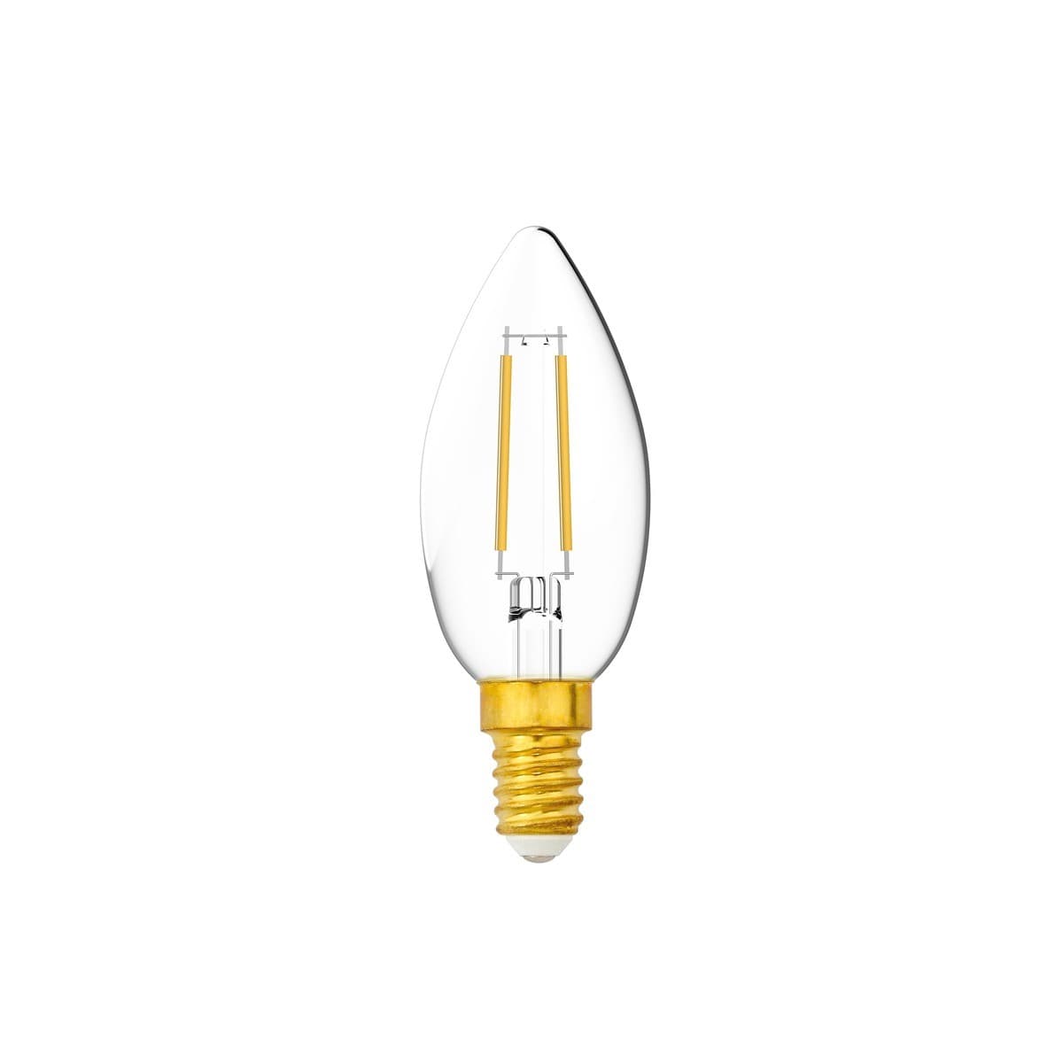 GE 2.5W Heritage LED Candle SES Globe in Warm White