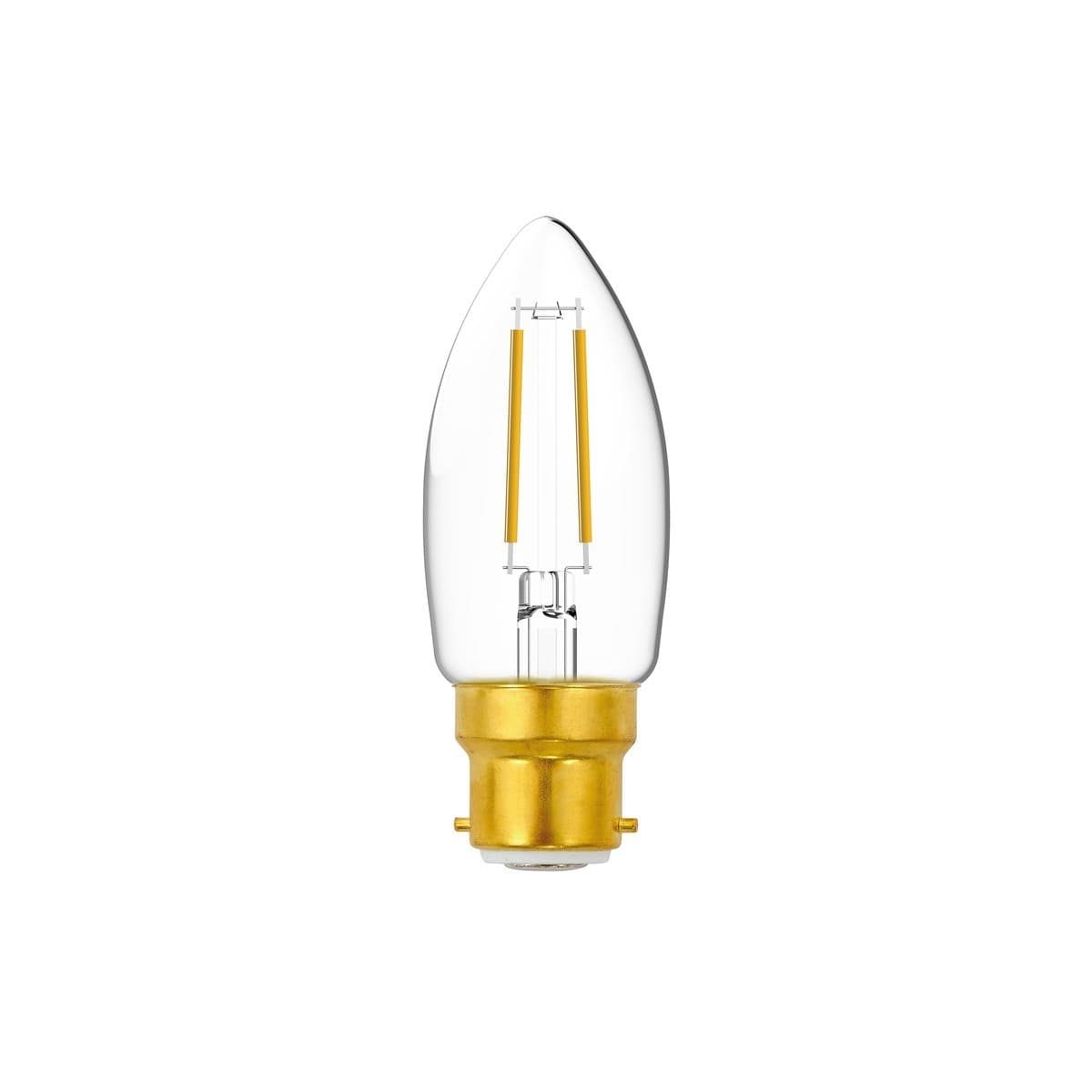 GE 4.8W Heritage Dimmable LED Candle BC Globe in Warm White