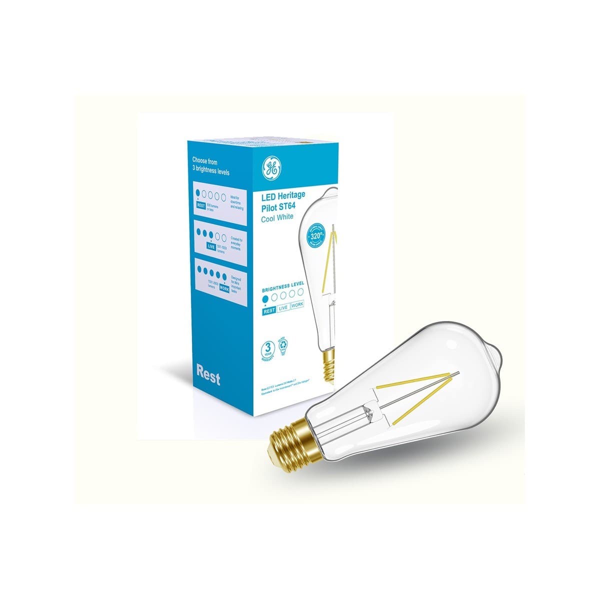 GE 2.7W Heritage LED ES Pilot Globe in Cool White-img-1