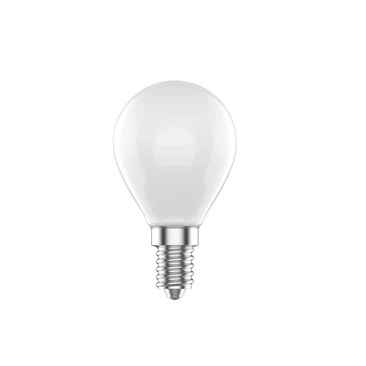 GE 4.2W LED Opal SES Fancy Round Warm White Globe