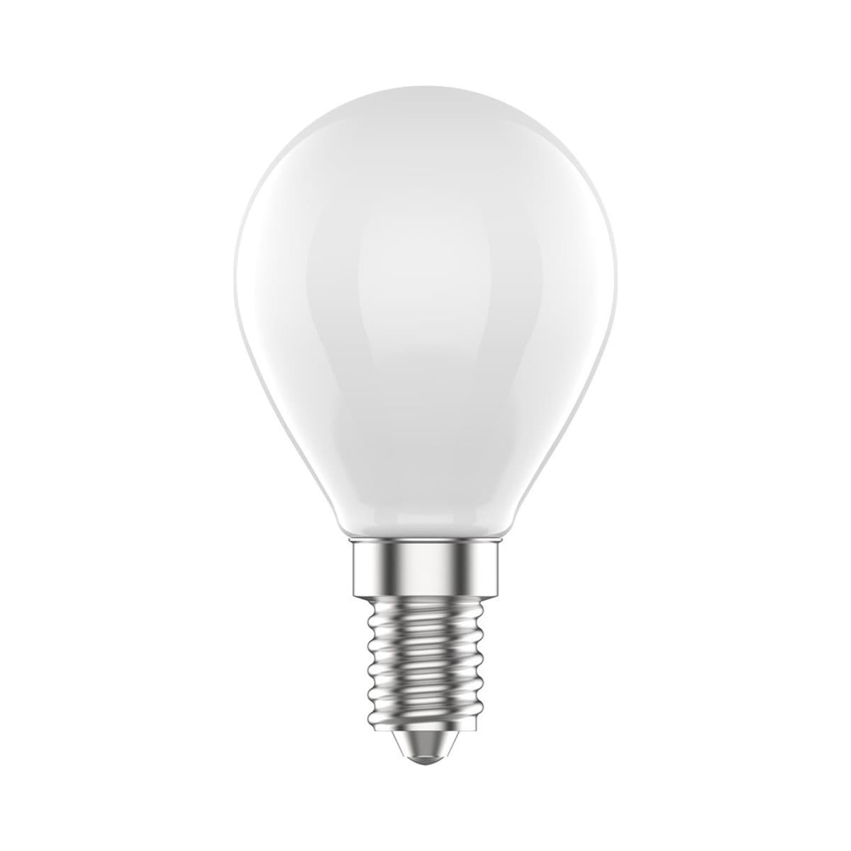 GE 4.2W LED Opal SES Fancy Round Cool White Globe