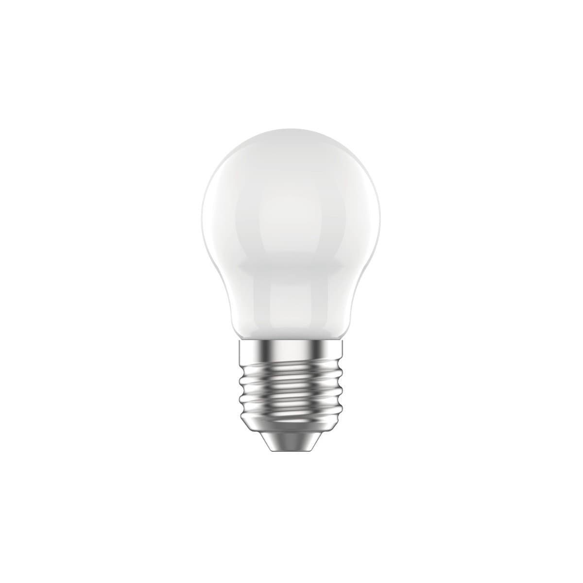 GE 6.5W LED Opal ES Dimmable Fancy Round Globe in Cool White