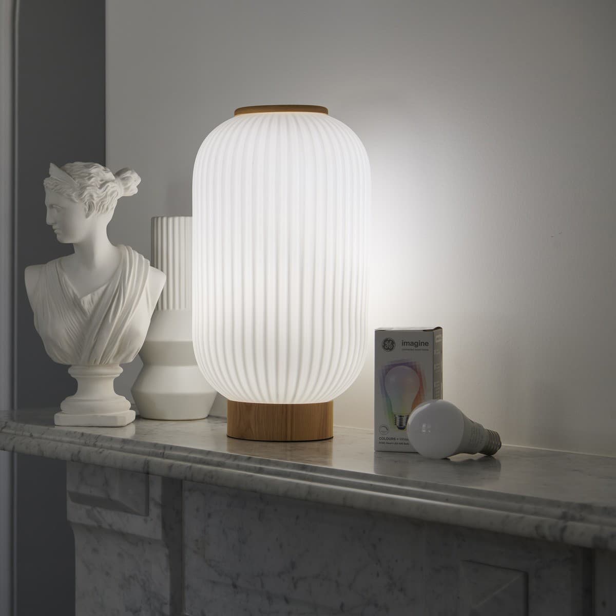 GE Imagine Sync 8W ES RGB LED Dimmable A60 Smart Globe-img-2