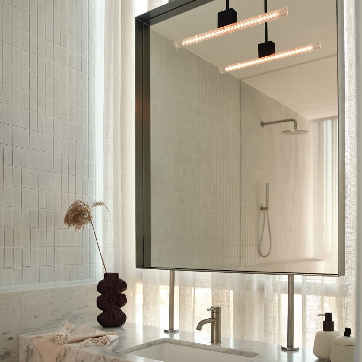Lucci 6W 500mm S14D LED Globe with Clear Ribbed Glass in Warm White-img-3
