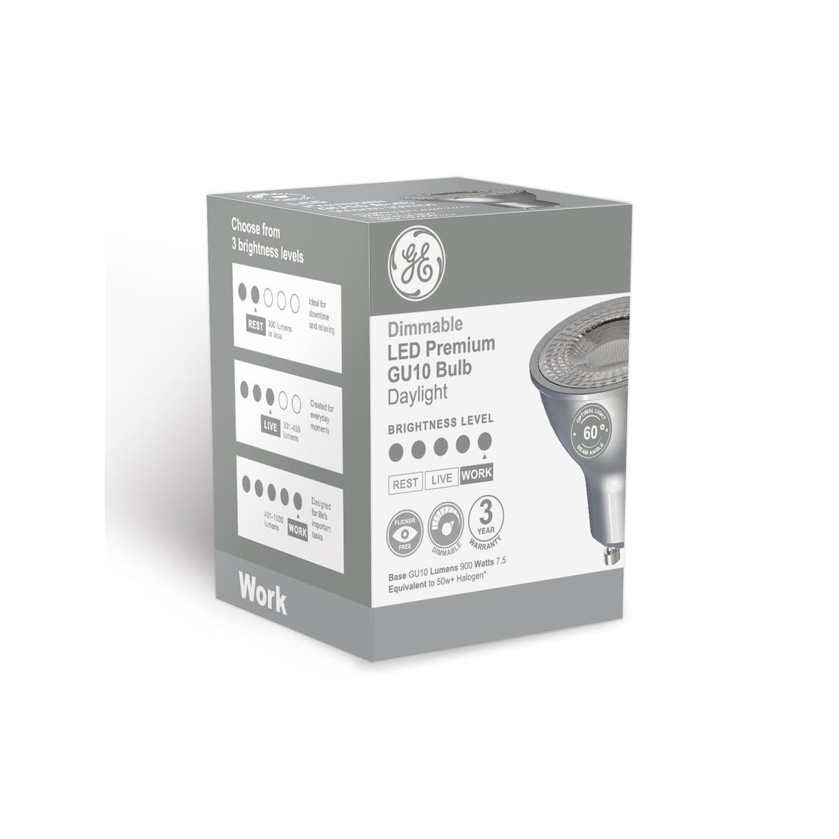 GE 7.5W Premium Dimmable GU10 Globe in Day Light-img-2