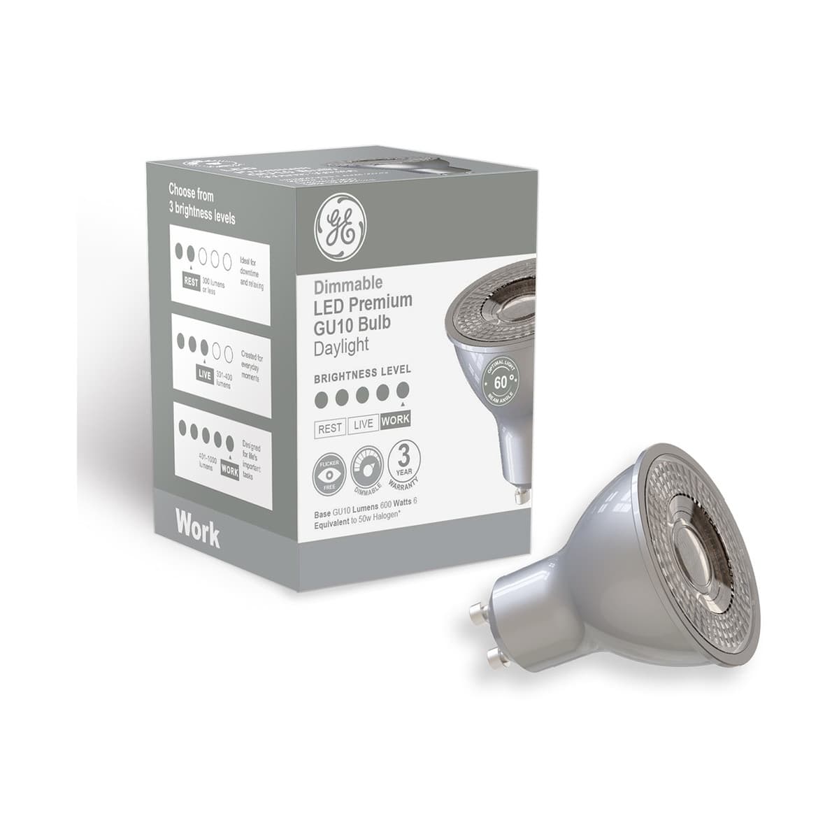 GE 6W Premium Dimmable GU10 Globe in Day Light-img-1