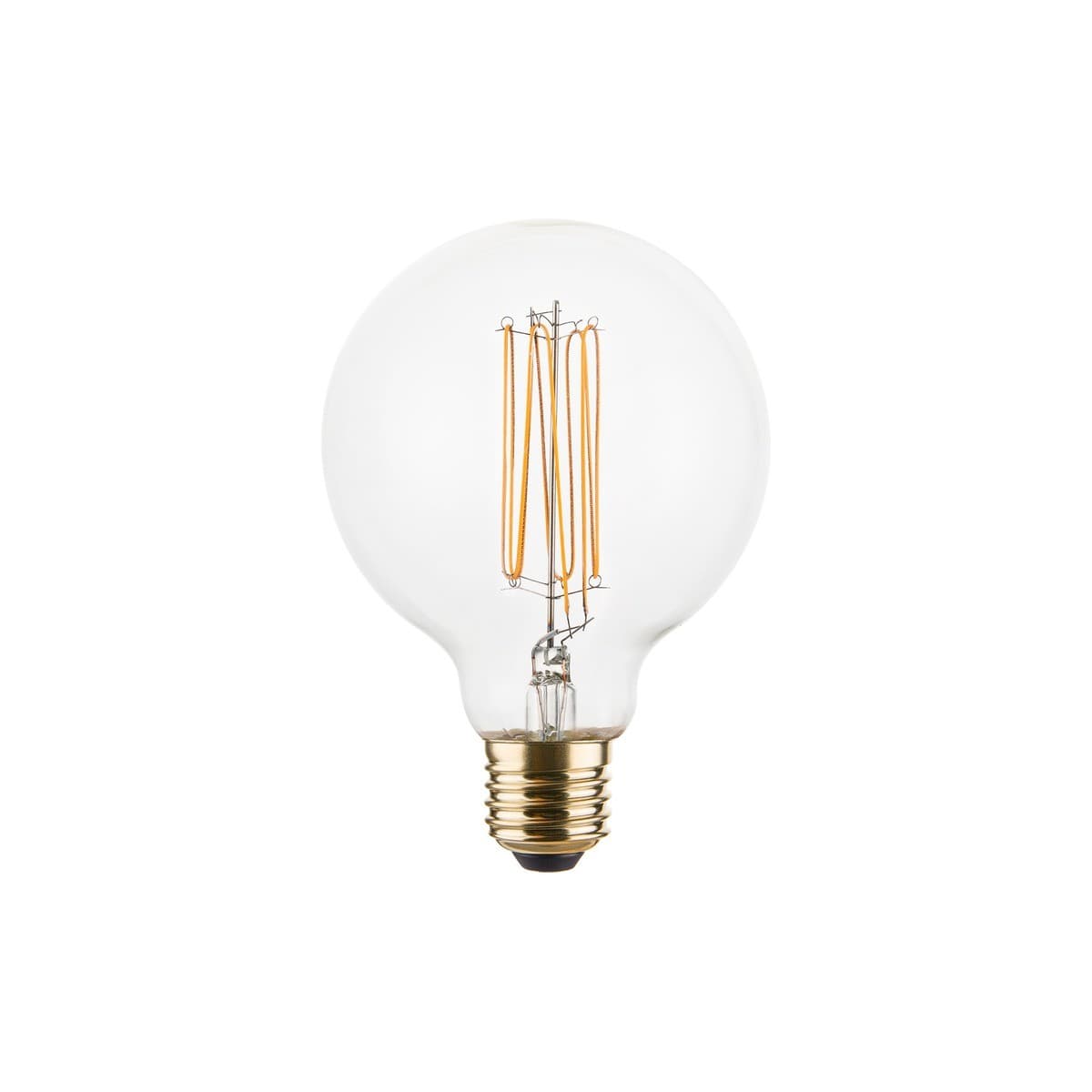 Lucci 2W LED Karbon G95 ES Globe with Clear Glass in Warm White