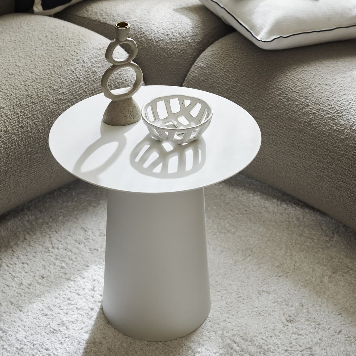 Tatum 450mm Side Table in Chalk White-img-3