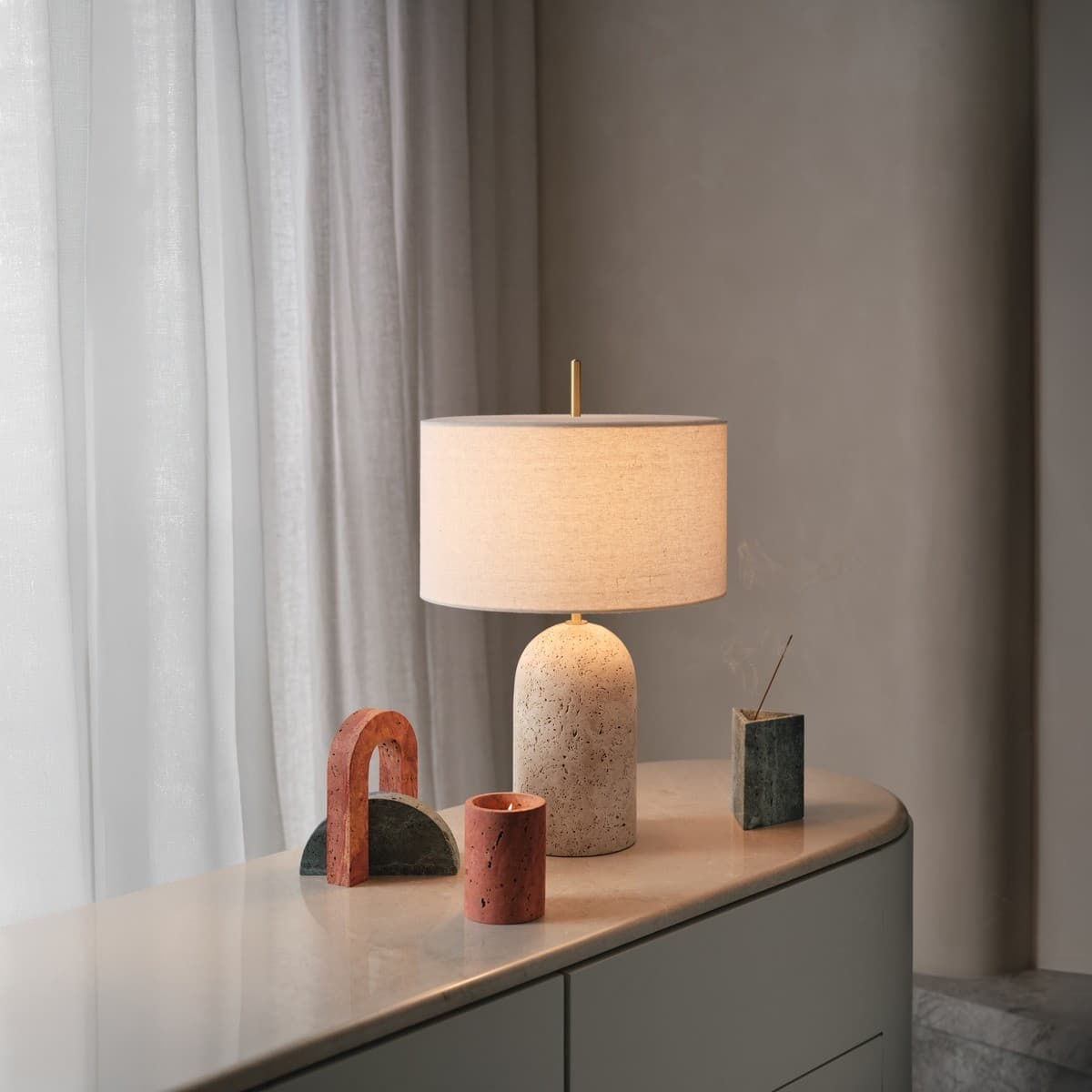 Haus & Co LED Candle in Rose Travertine-img-2