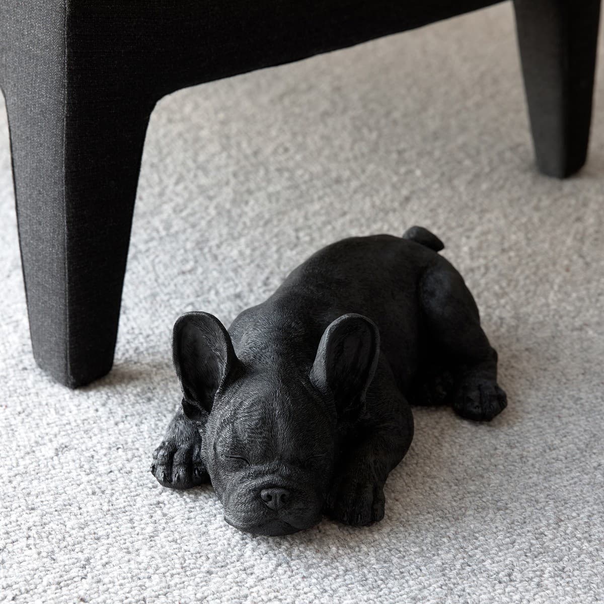 White Moose Sleeping Frenchie in Black-img-2