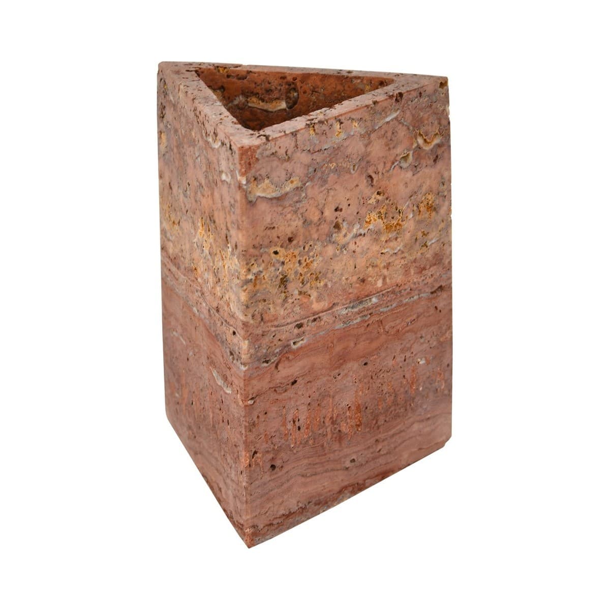 Haus & Co Pillar Incense Holder in Rose Travertine-img-1