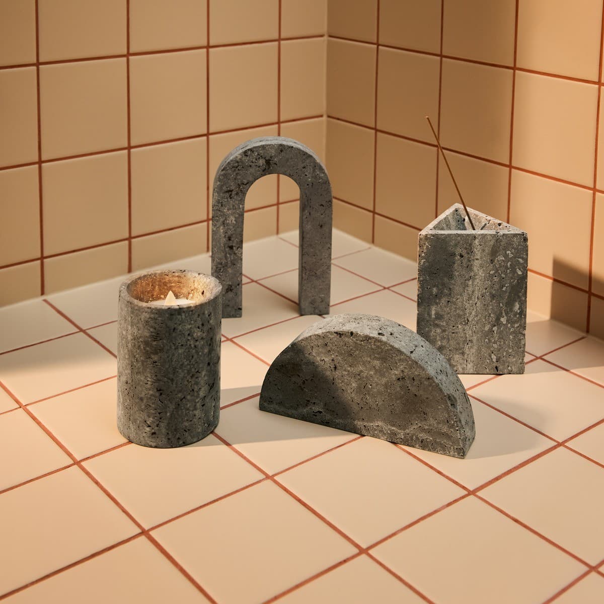 Haus & Co Arch in Silver Travertine-img-2