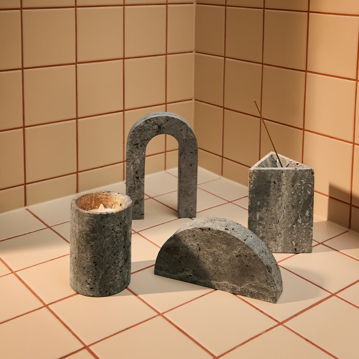 Haus & Co Arch in Silver Travertine-img-3