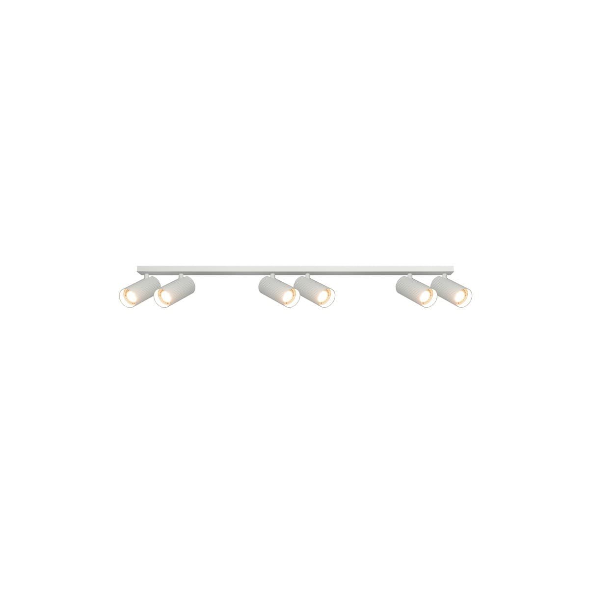 Jessy 6 Light Bar Spot in Ribbed White-img-1