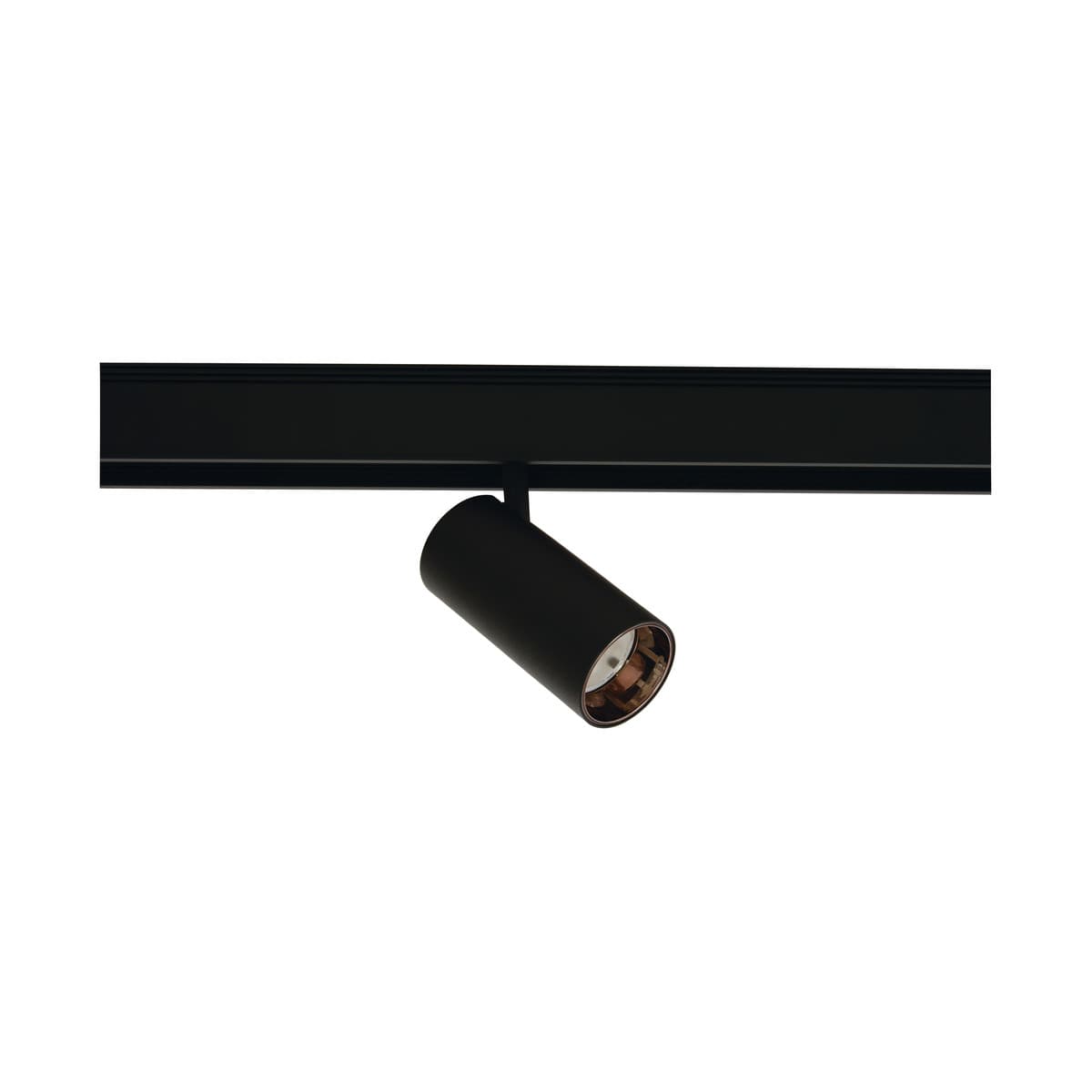 MFL Induction Small Cylinder Track Light in Black