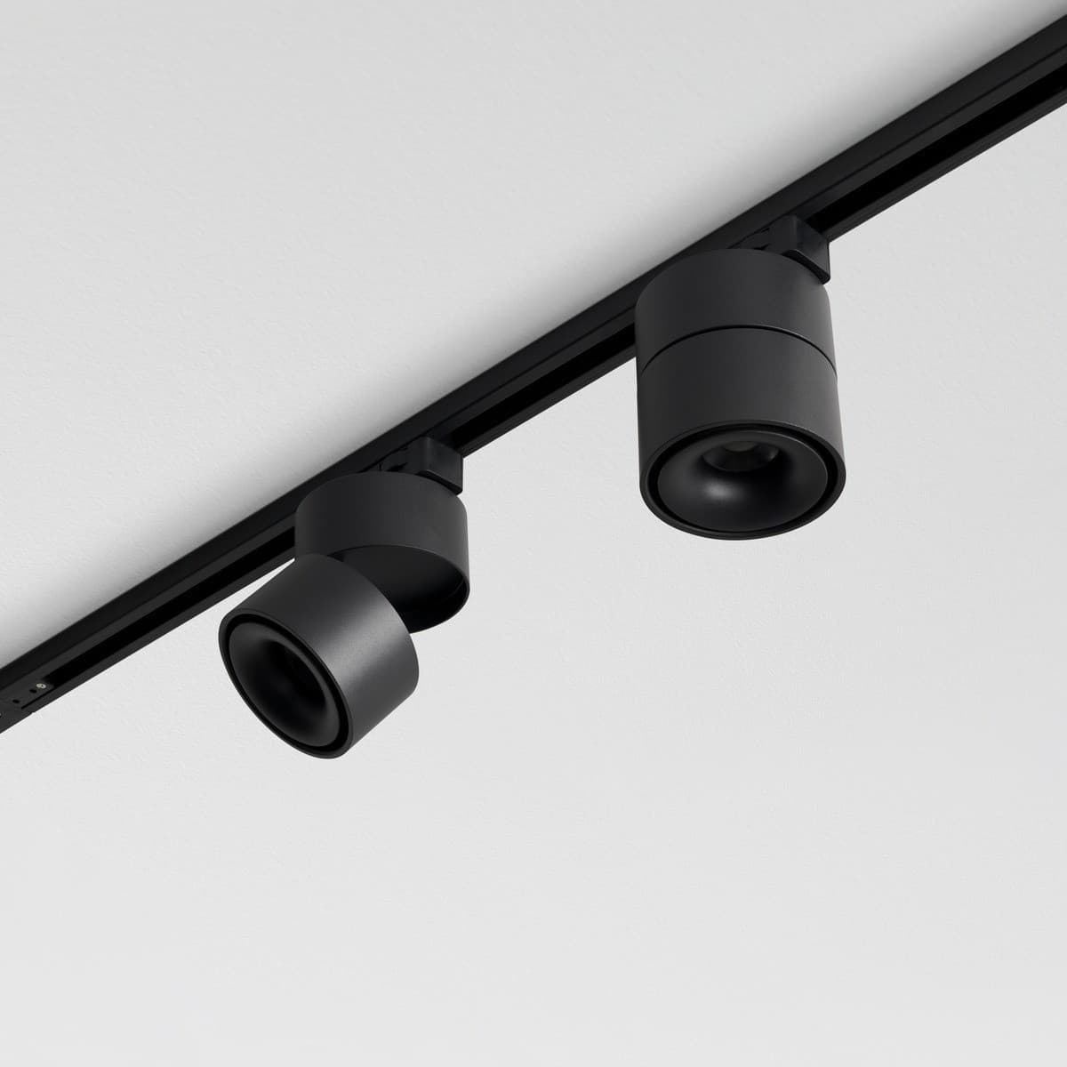MFL Harlo 1 Light LED Track Spot Light in Black-img-3