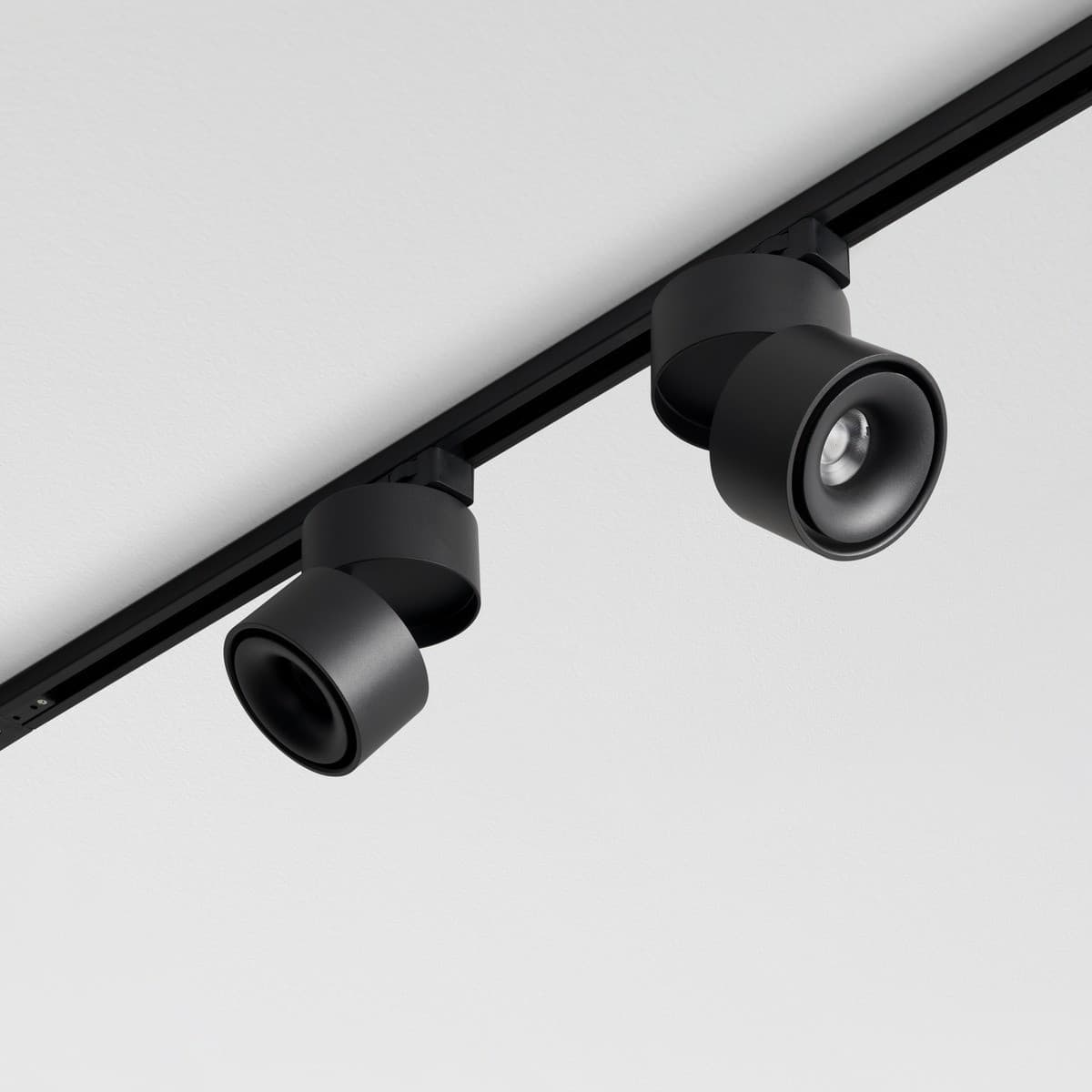 MFL Harlo 1 Light LED Track Spot Light in Black-img-4