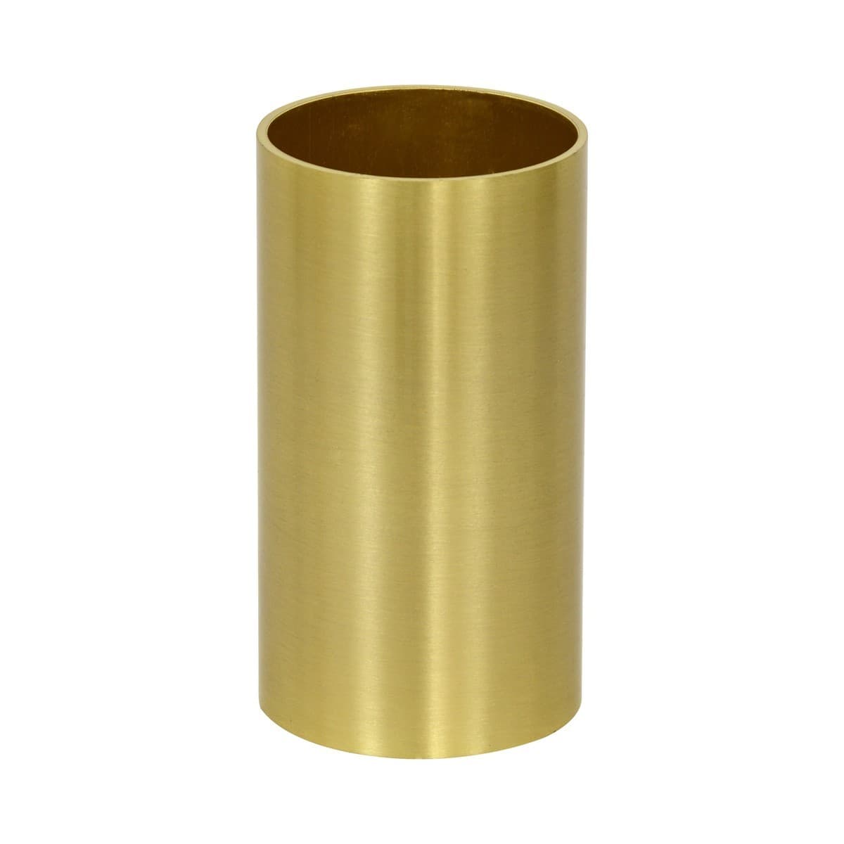 MFL Script Short Cylinder Shade in Brass