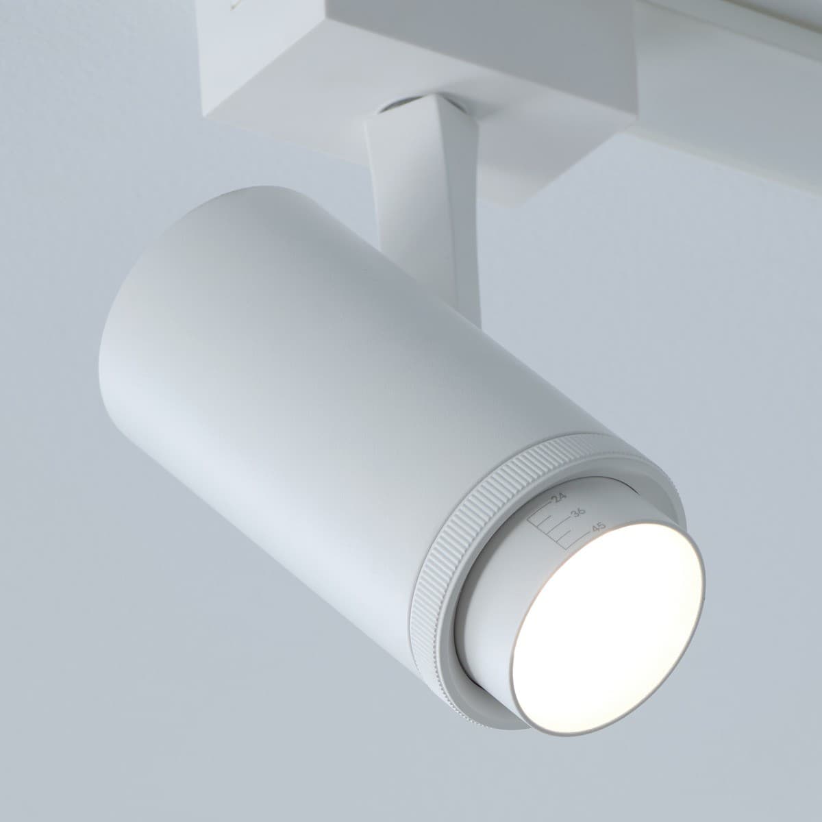 MFL Rail 48V LED Colour Switching Adjustable Zoom Spotlight for Slimline Track in White-img-3