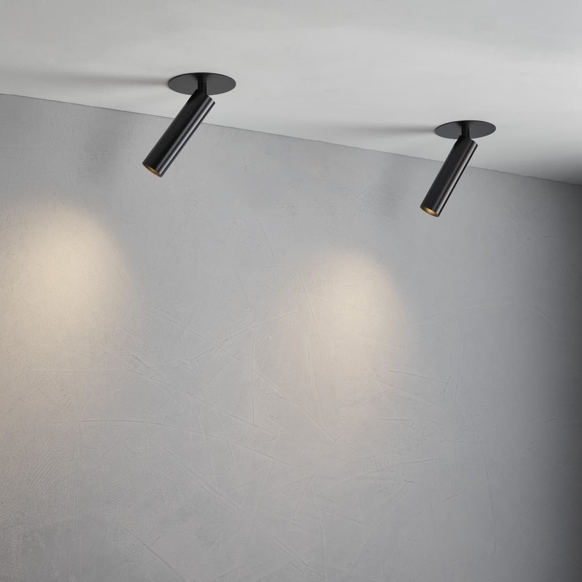 Milan Adjustable Dimmable LED Black Spotlight in Warm White