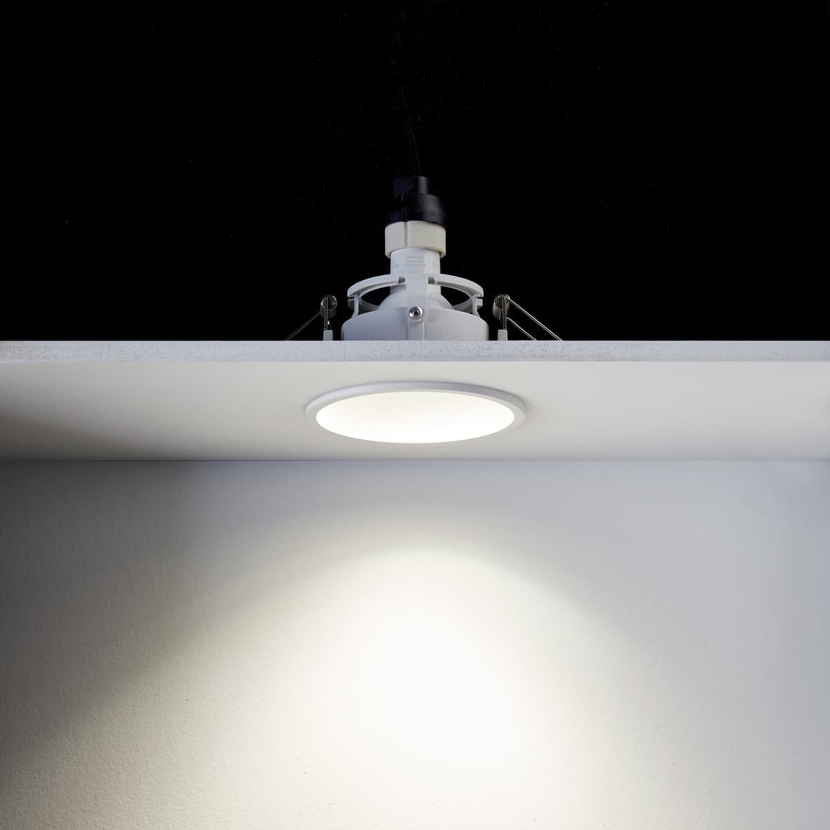 Podean GU10 Dish Tilt Frame Only Recessed Cut Out 94mm Downlight in White-img-5