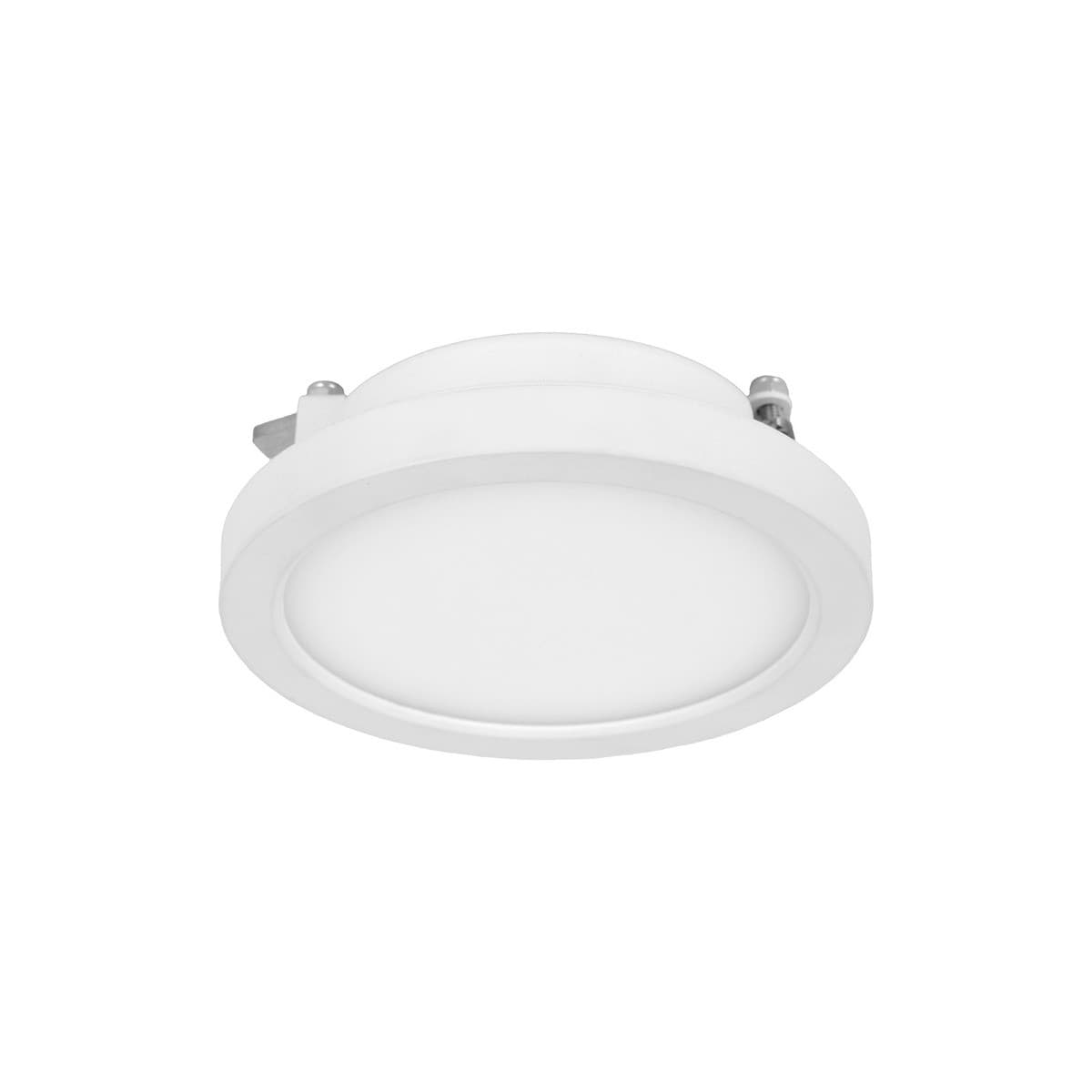 Groove Gx53 Semi-Recessed 90mm Cut Out Downlight in White-img-1