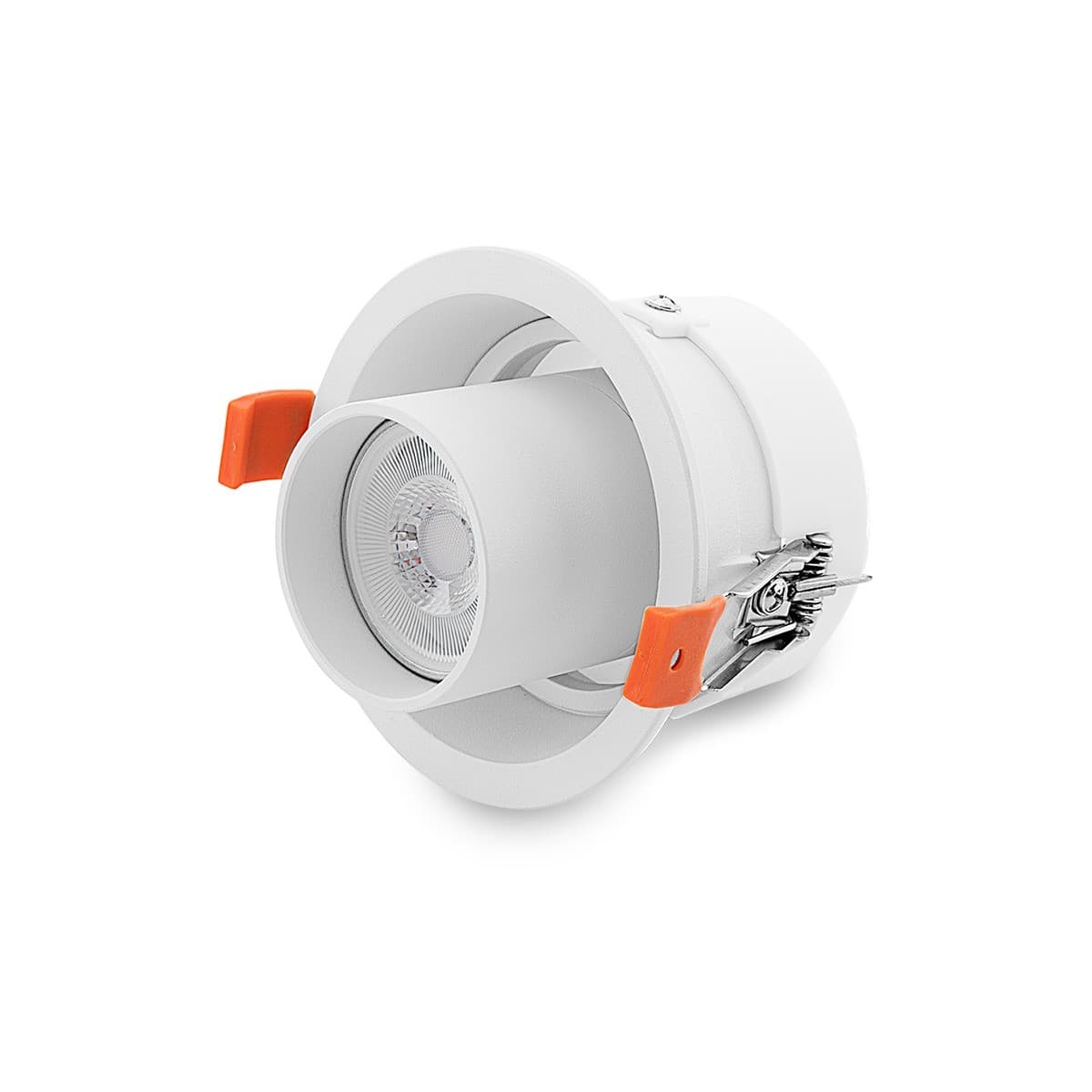 Luton GU10 Recessed Gimble 93mm Cut Out Downlight in White