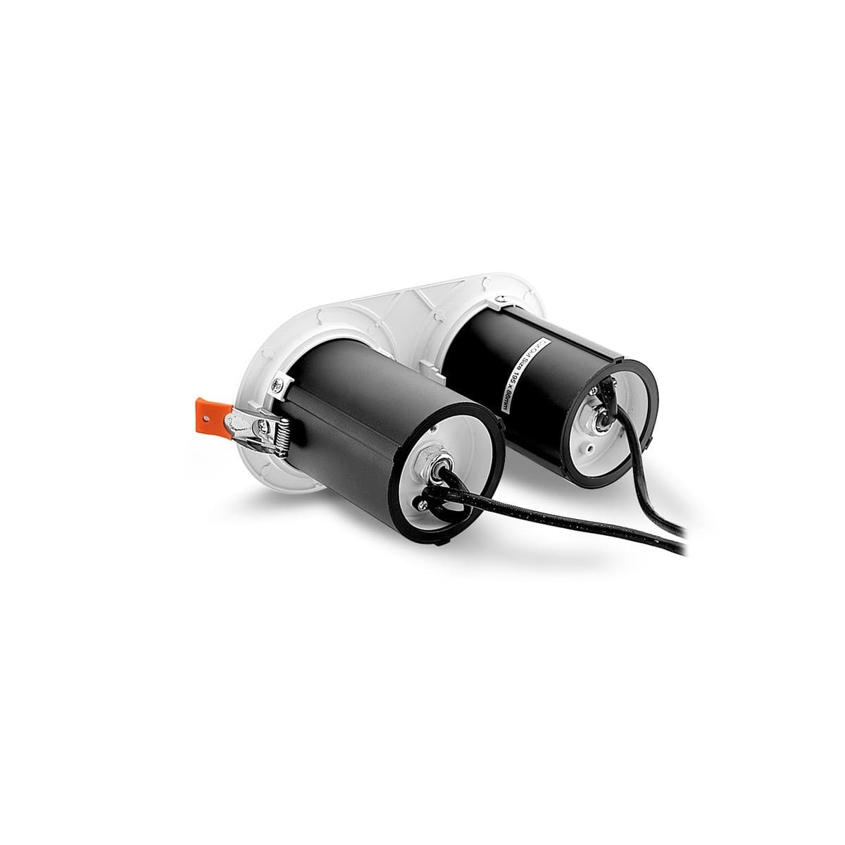 Luton 2 Light GU10 Recessed Adjustable 195mm X 86mm Cut Out Spotlight in White-img-7
