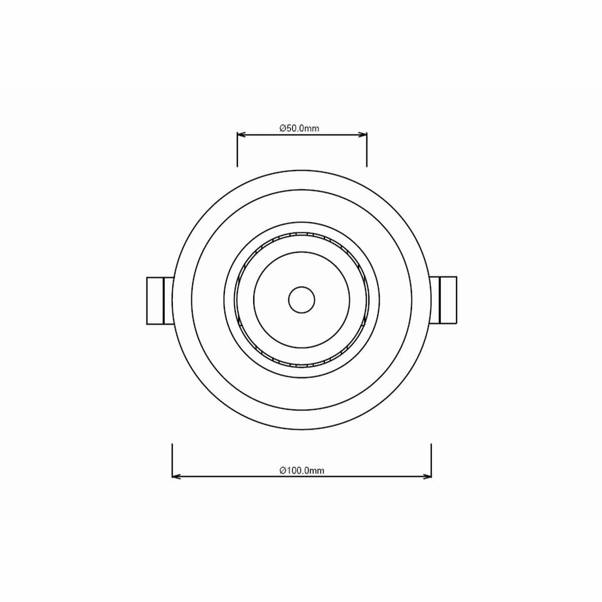 Custom 100mm LED Recessed 4CCT 14W 90mm Cut Out Downlight in White-img-8