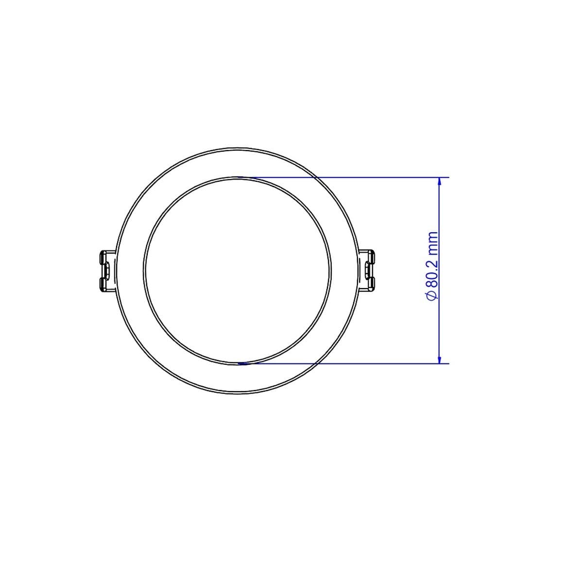 Eclipse LED Recessed Day Night Sleep 90mm Cut Out Downlight in White-img-9