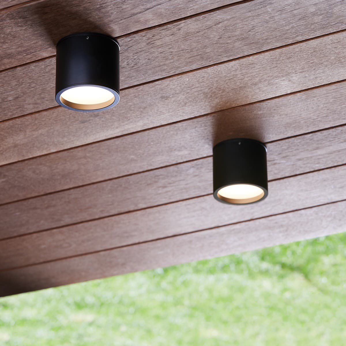 Surface 80mm LED Tri-Colour Surface Mounted Downlight in Black-img-8