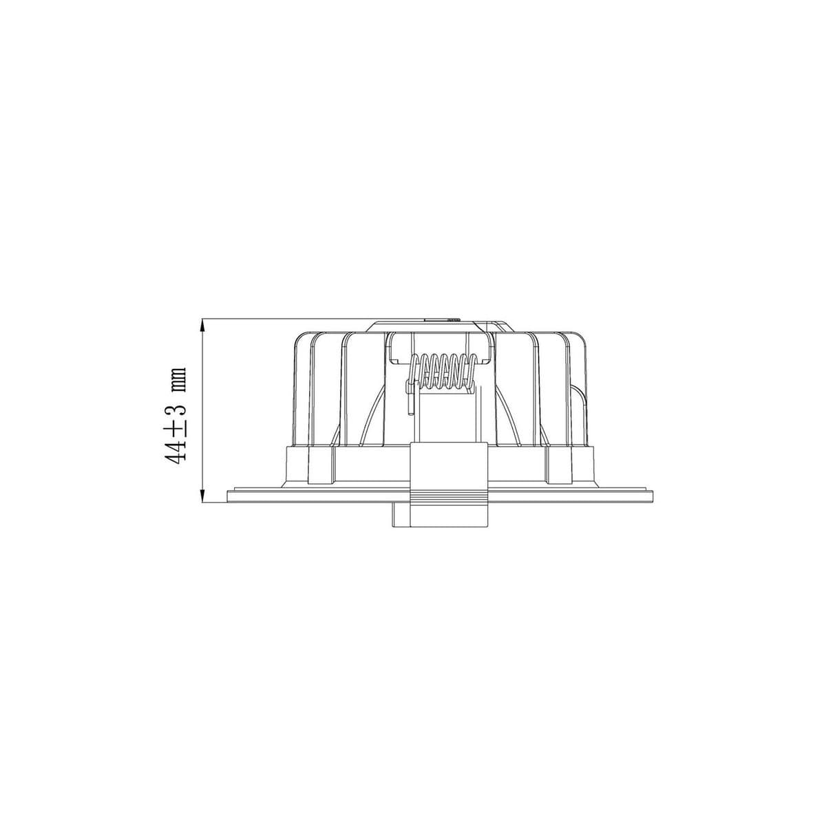 Infinity Mini LED Recessed Colour Switch 85mm Cut Out Downlight in White