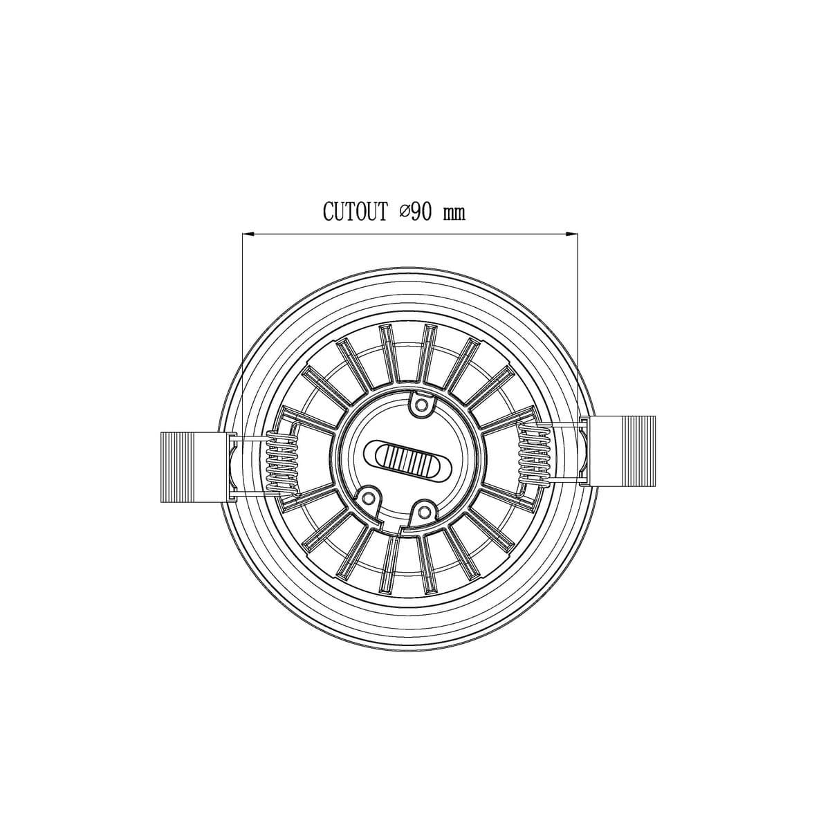 Infinity Mini LED Recessed Colour Switch 85mm Cut Out Downlight in White-img-7