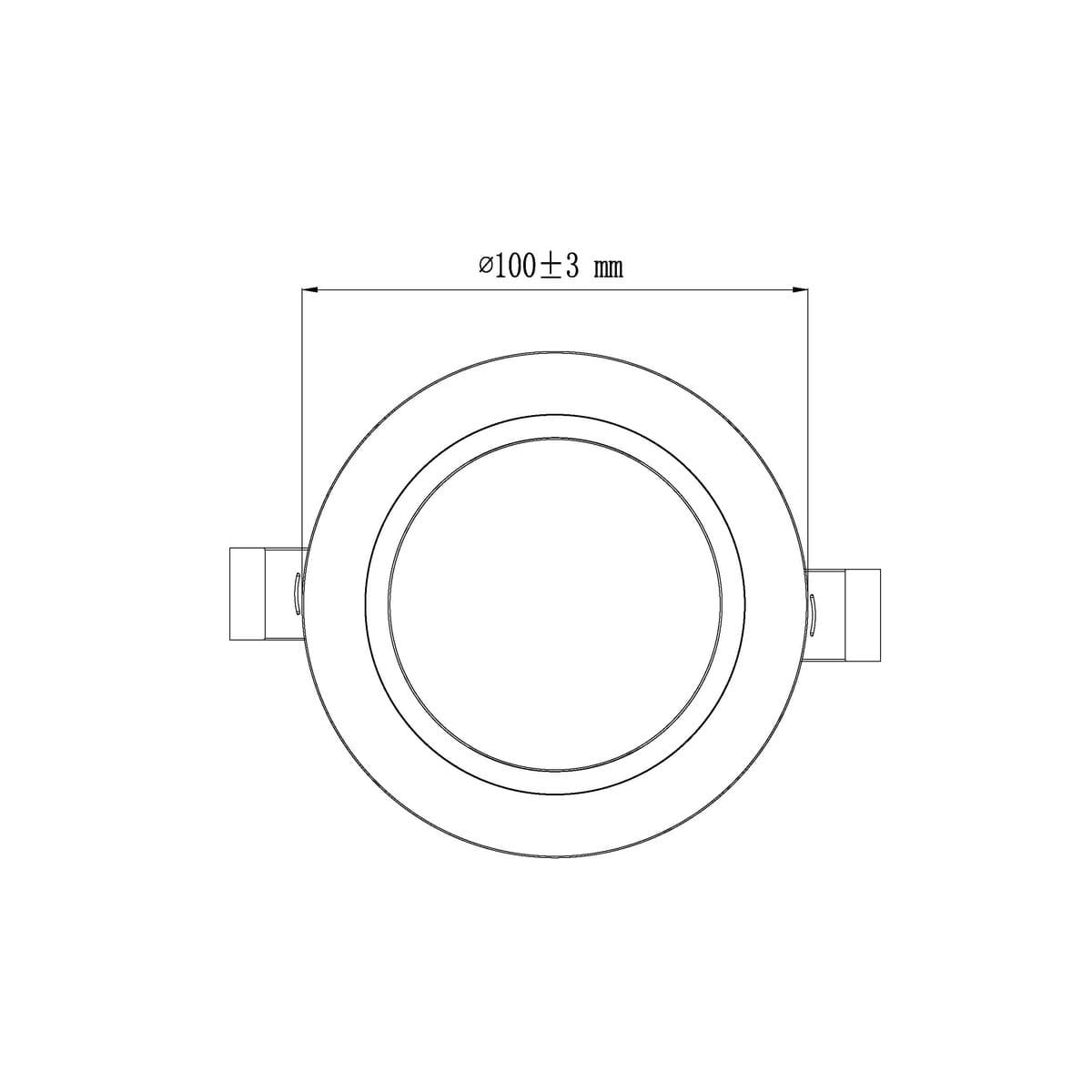 Infinity Mini LED Recessed Colour Switch 85mm Cut Out Downlight in Chrome-img-9
