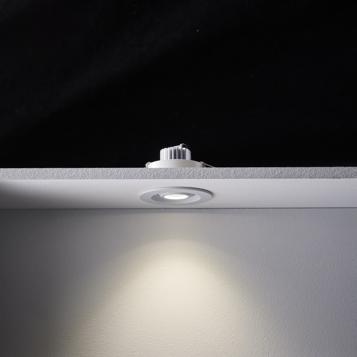 Starlight LED Recessed Adjustable Warm White 50mm Cut Out Downlight in White-img-6