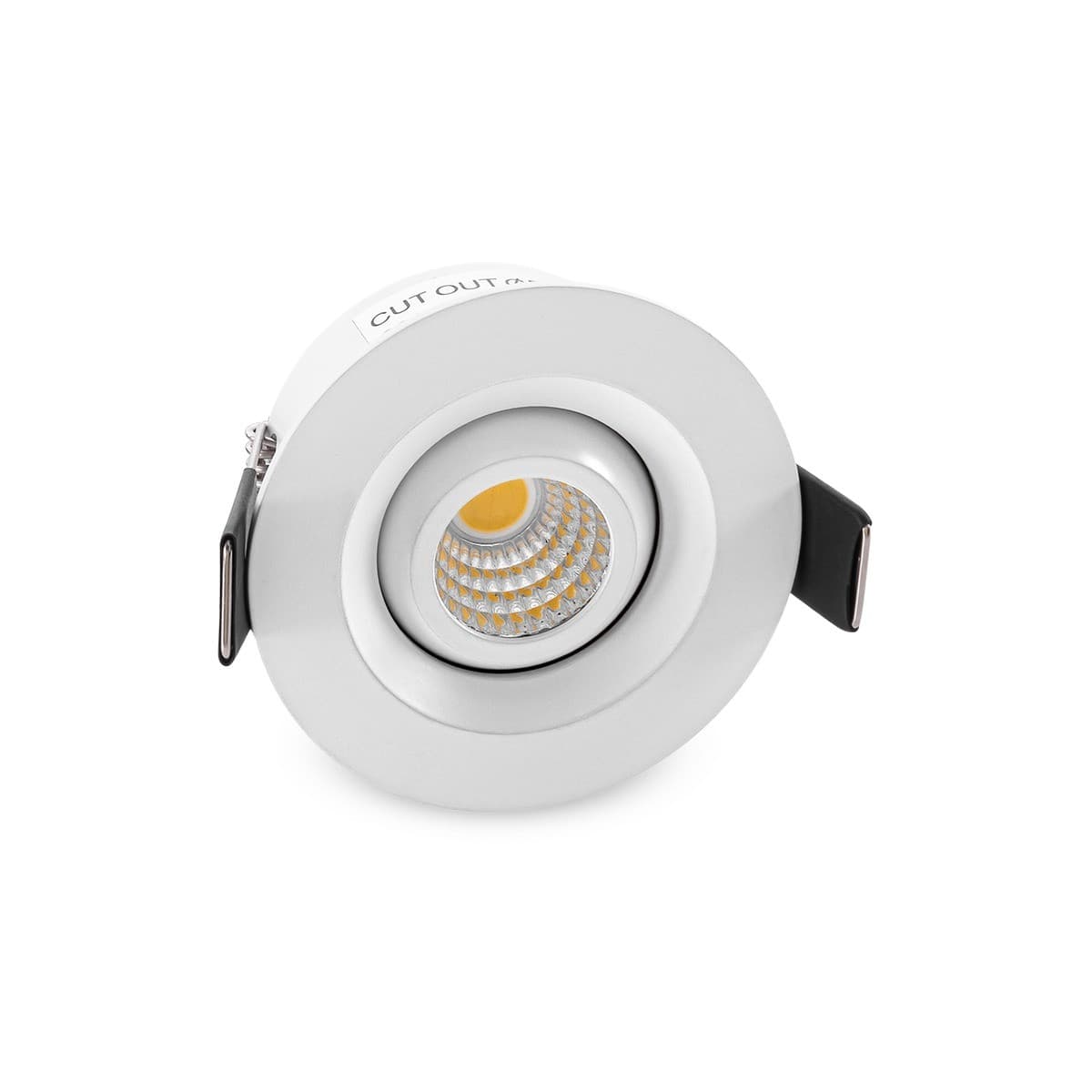 Starlight LED Recessed Adjustable Cool White 50mm Cut Out Downlight in White-img-1