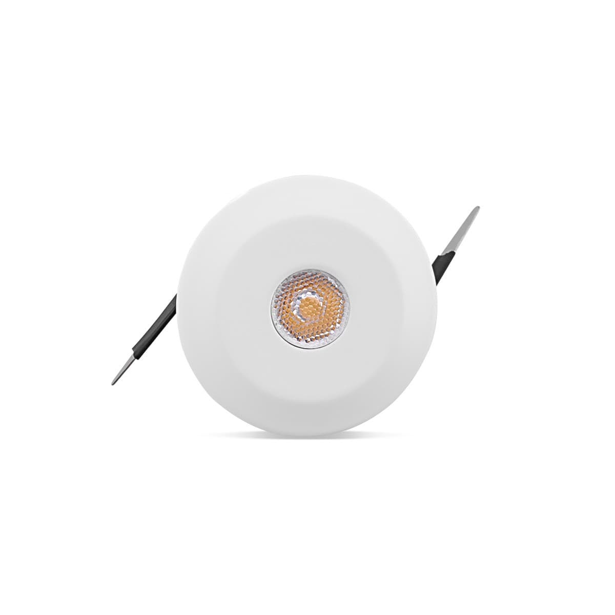 Starlight LED Recessed Fixed  Warm White 36mm Cut Out Downlight in White-img-1
