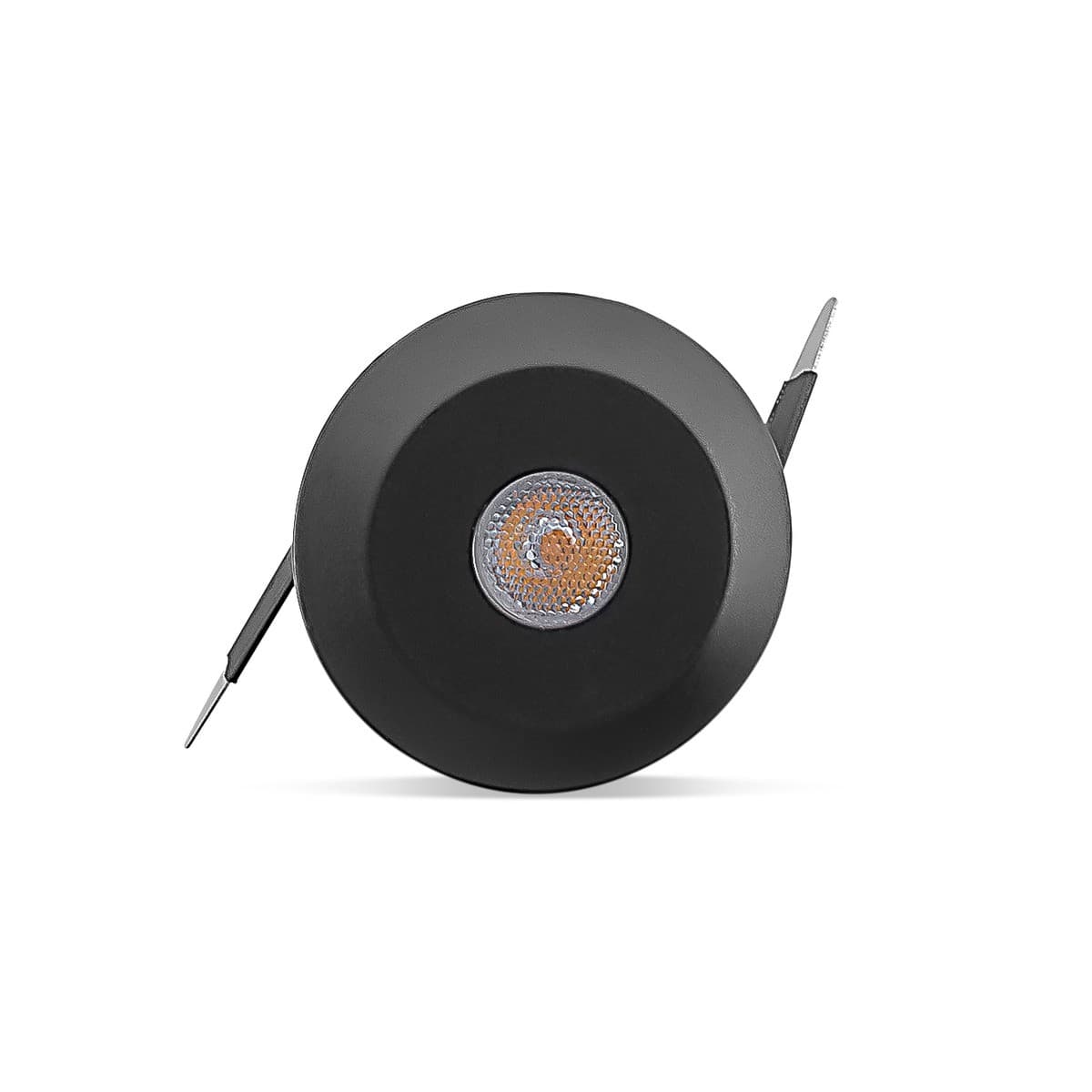 Starlight LED Recessed Fixed  Warm White 36mm Cut Out Downlight in Black-img-1
