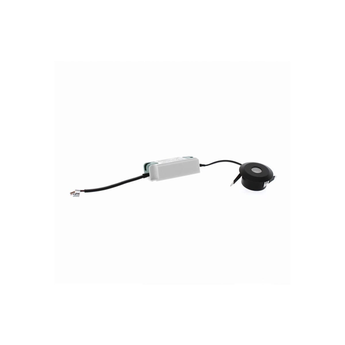 Starlight LED Recessed Fixed  Cool White 36mm Cut Out Downlight in Black-img-4