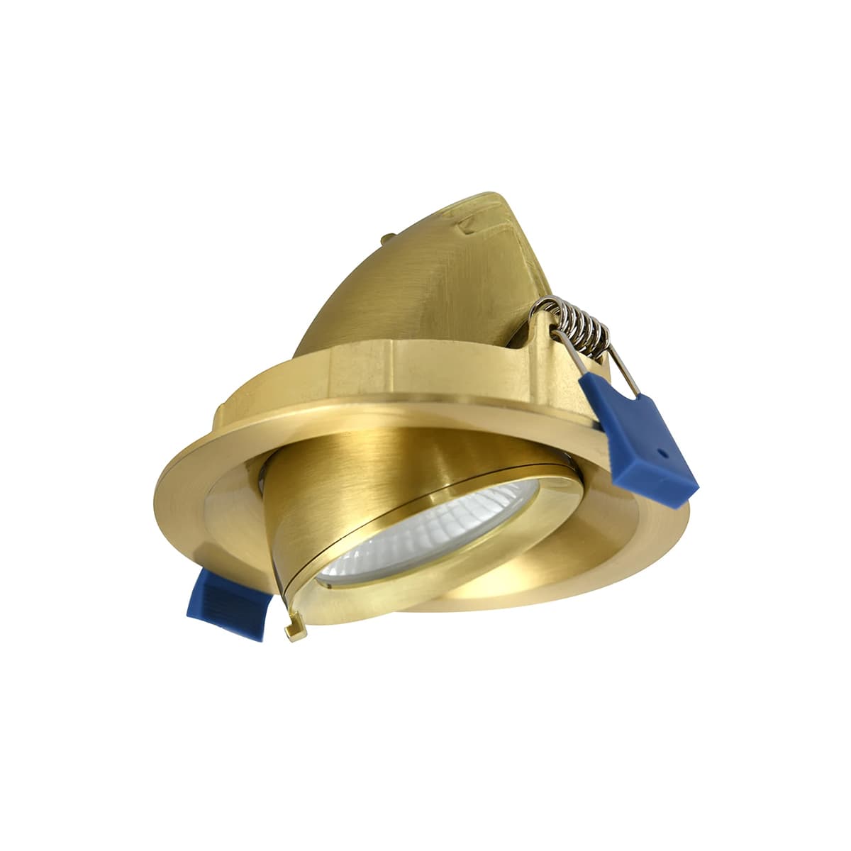 City III LED Recessed Gimble CCT 92mm Cut Out  Downlight in Brass-img-1
