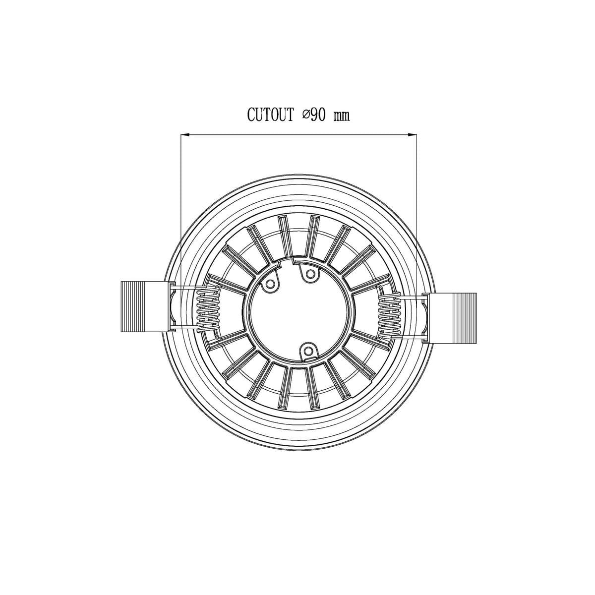 Lucci Connect Infinity LED Recessed RGBW 85mm Cut Out Downlight in White-img-8
