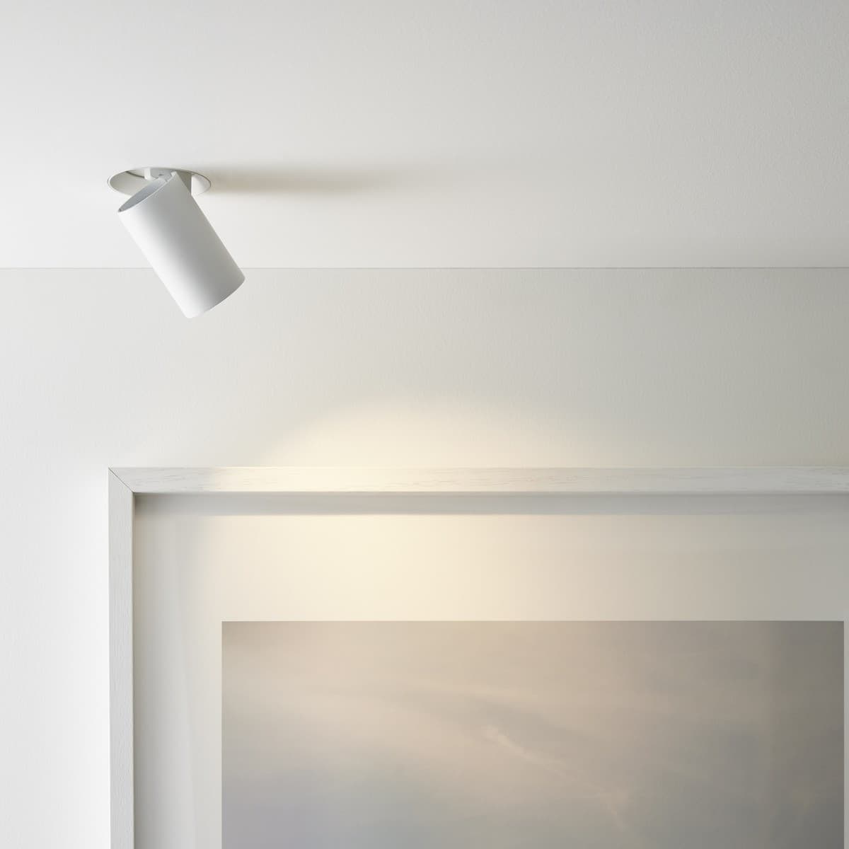 MFL Click LED COB Warm White 92mm Cut Out Spotlight in White