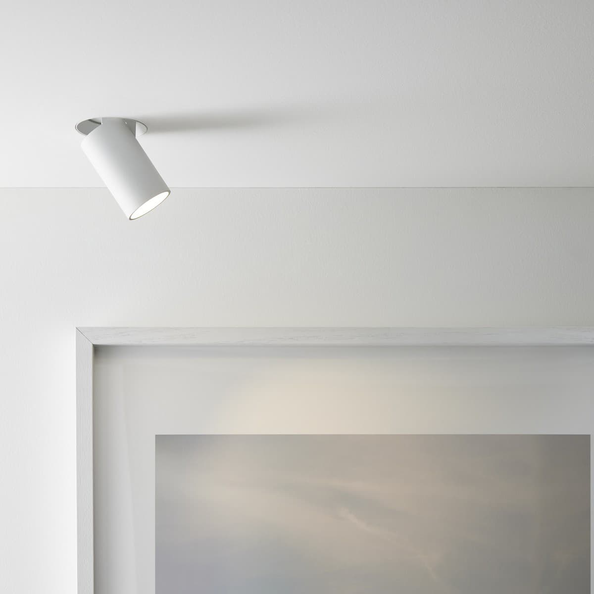 MFL Click LED COB Warm White 92mm Cut Out Spotlight in White